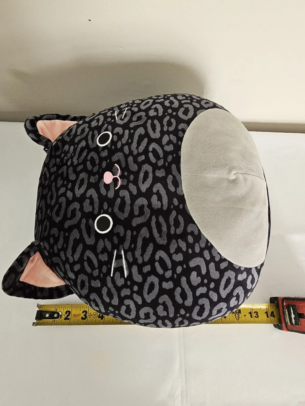 Squishmallows Xiomara The Leopard 14” Plush, Black Panther Cat Silver Spots RARE